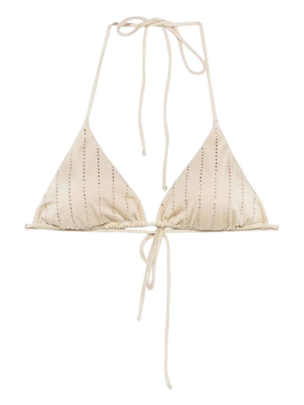 MC2 SAINT BARTH Costume da bagno Donna LEAH 06350H SHINY STRASS STRIPES GOLD gioboutiqueweb