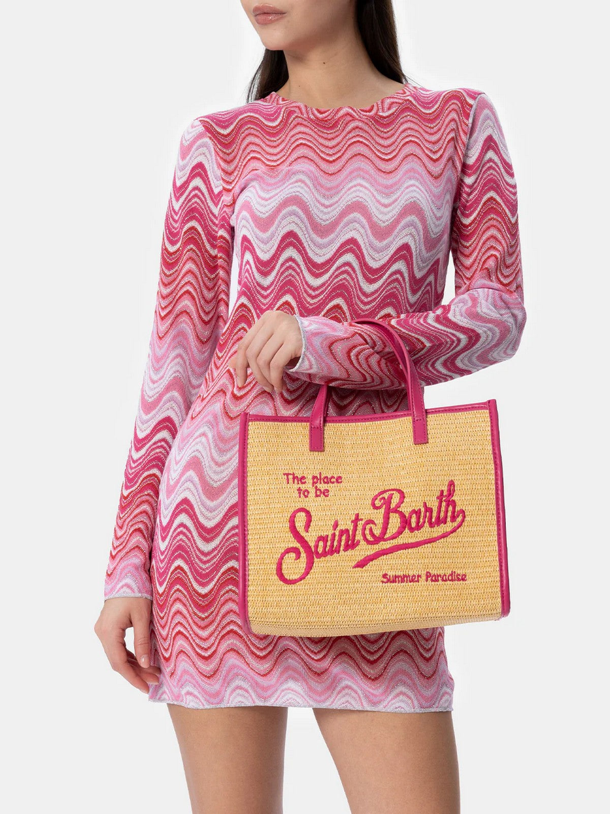 MC2 SAINT BARTH Borsa Donna VIVIAN MID STRAW 00130F Beige gioboutiqueweb