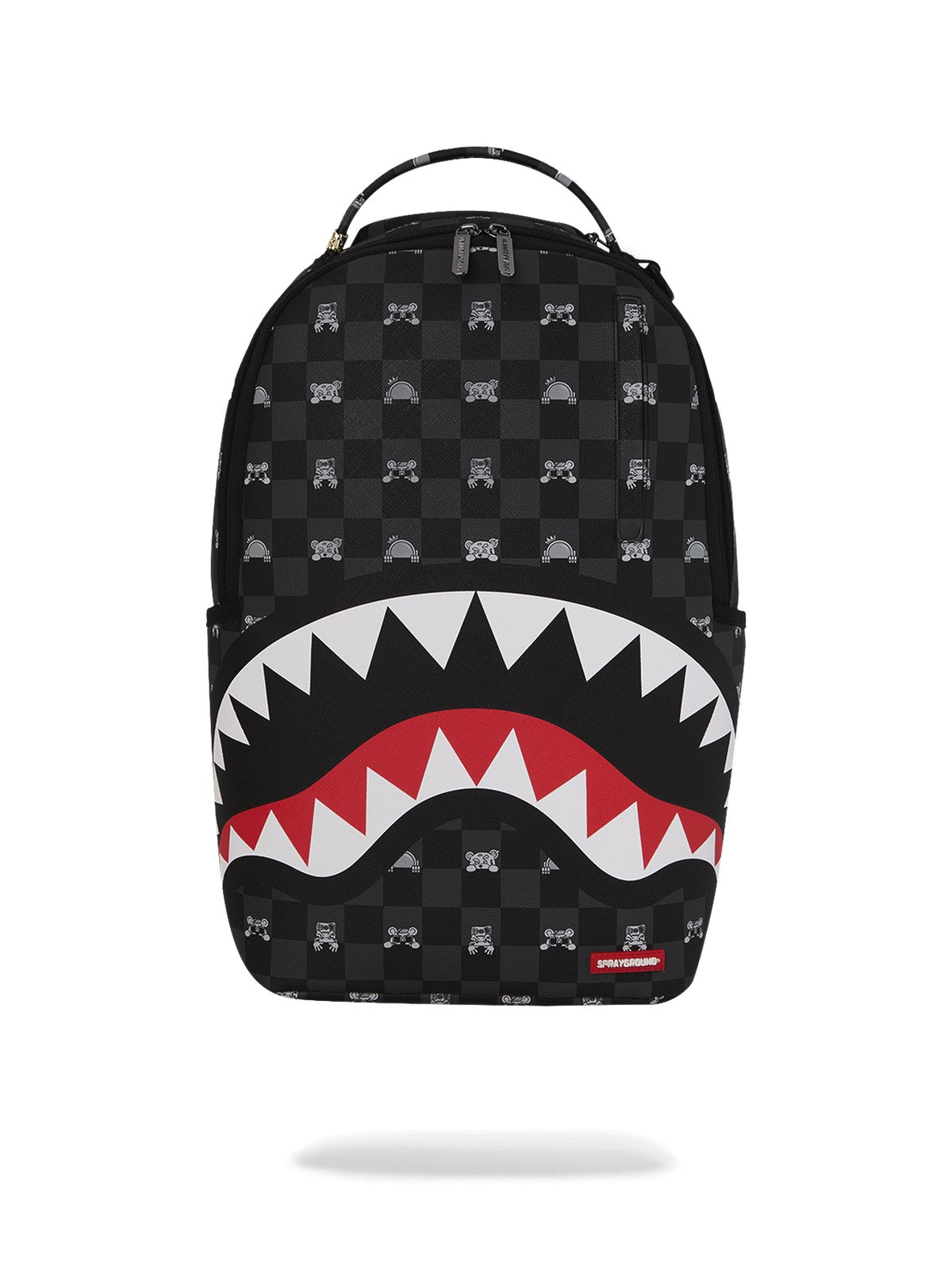 SPRAYGROUND Zaino Unisex adulto GRAY PEEKING CHARACTER CHECK DLXSV BACKPACK 910B8872NSZ Nero