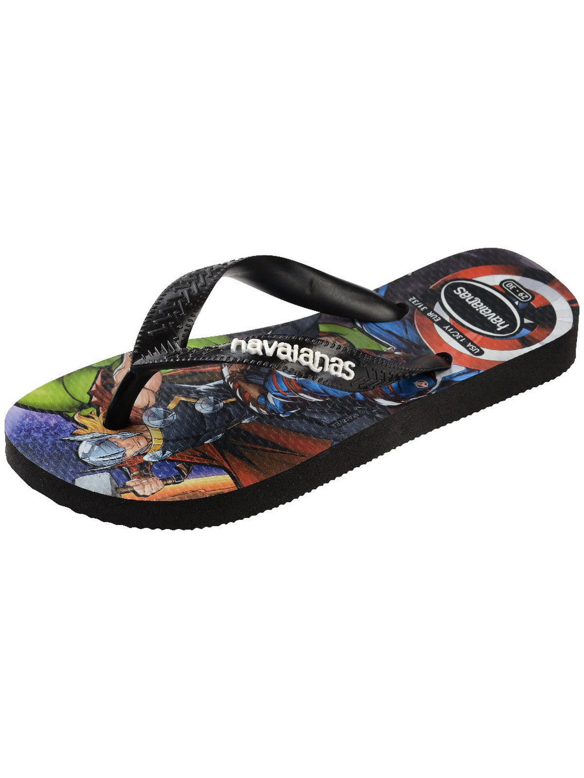HAVAIANAS Infradito Bambini e ragazzi Hav. Kids top marvel 4148300.0090 Nero gioboutiqueweb