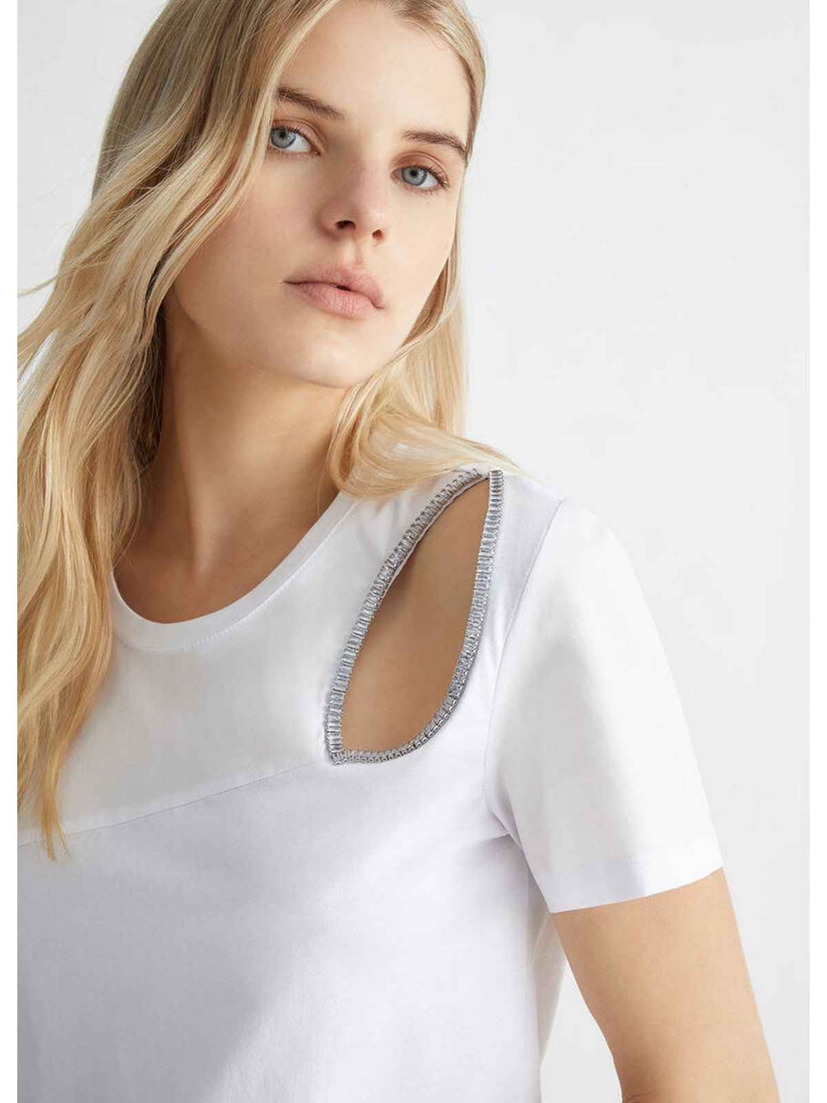 LIU JO FRESH T-Shirt e Polo Donna 8A4016J4830 11111 Bianco gioboutiqueweb