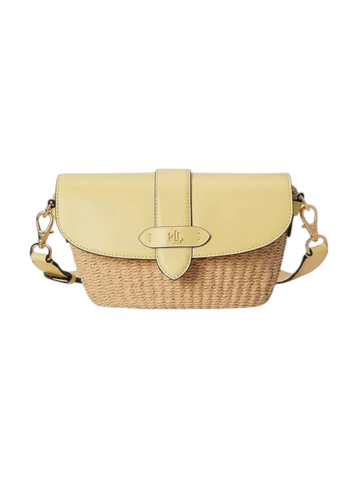 LAUREN RALPH LAUREN Borsa Donna LYNDEN-SHOULDER BAG-SMALL 431P10158 004 NATURAL/LEMON SORBET