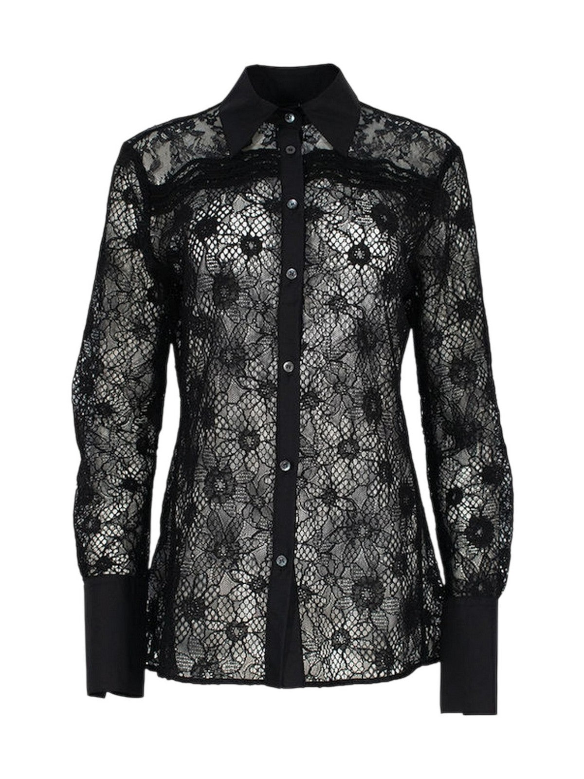 PINKO Camicia Donna COLINE CAMICIA PIZZO REBRODE 106600-A381 Z99 NERO LIMOUSINE