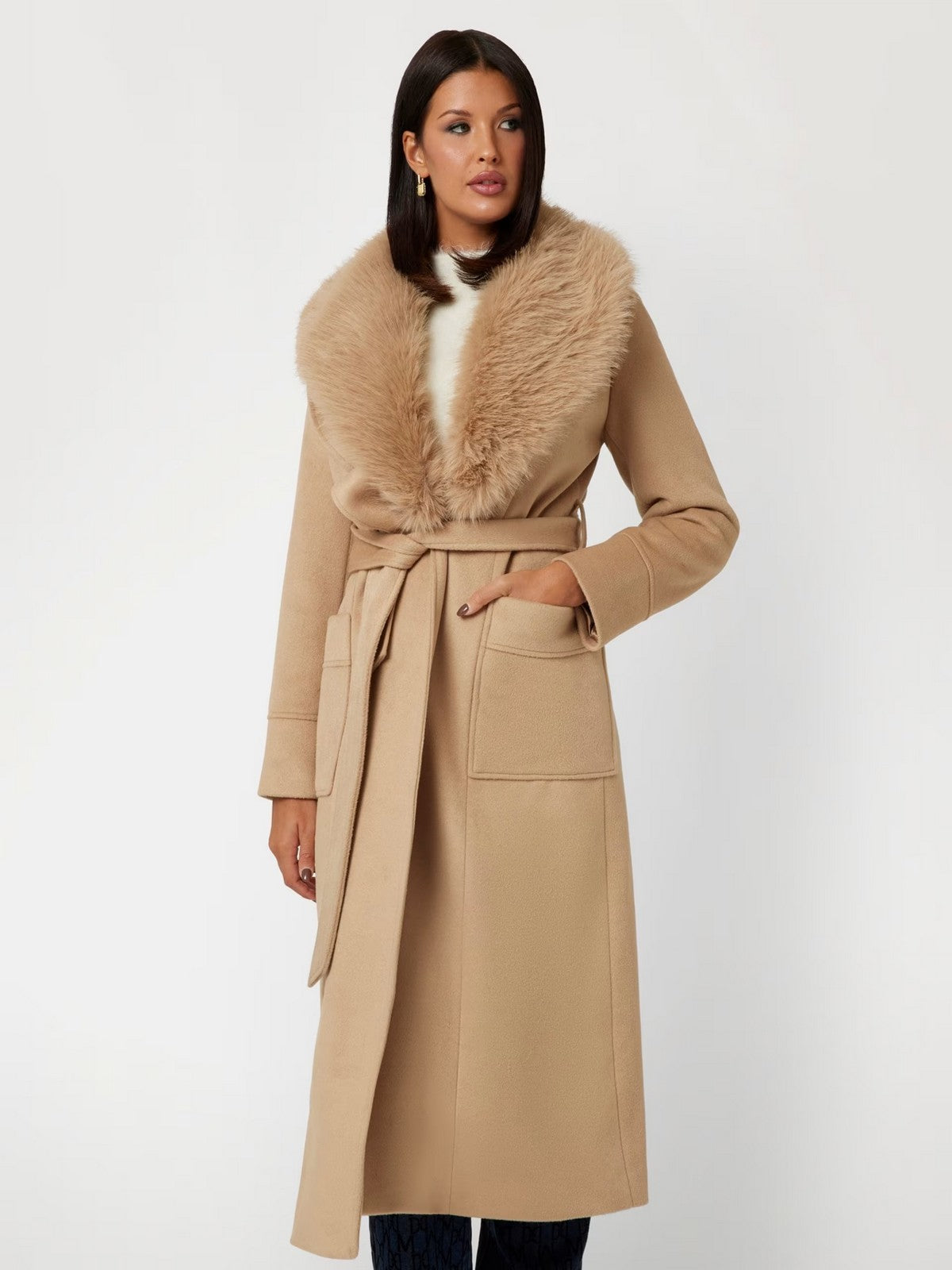 Marciano Coat Coat Coat Coat 4BGL25 7199a F13t beige