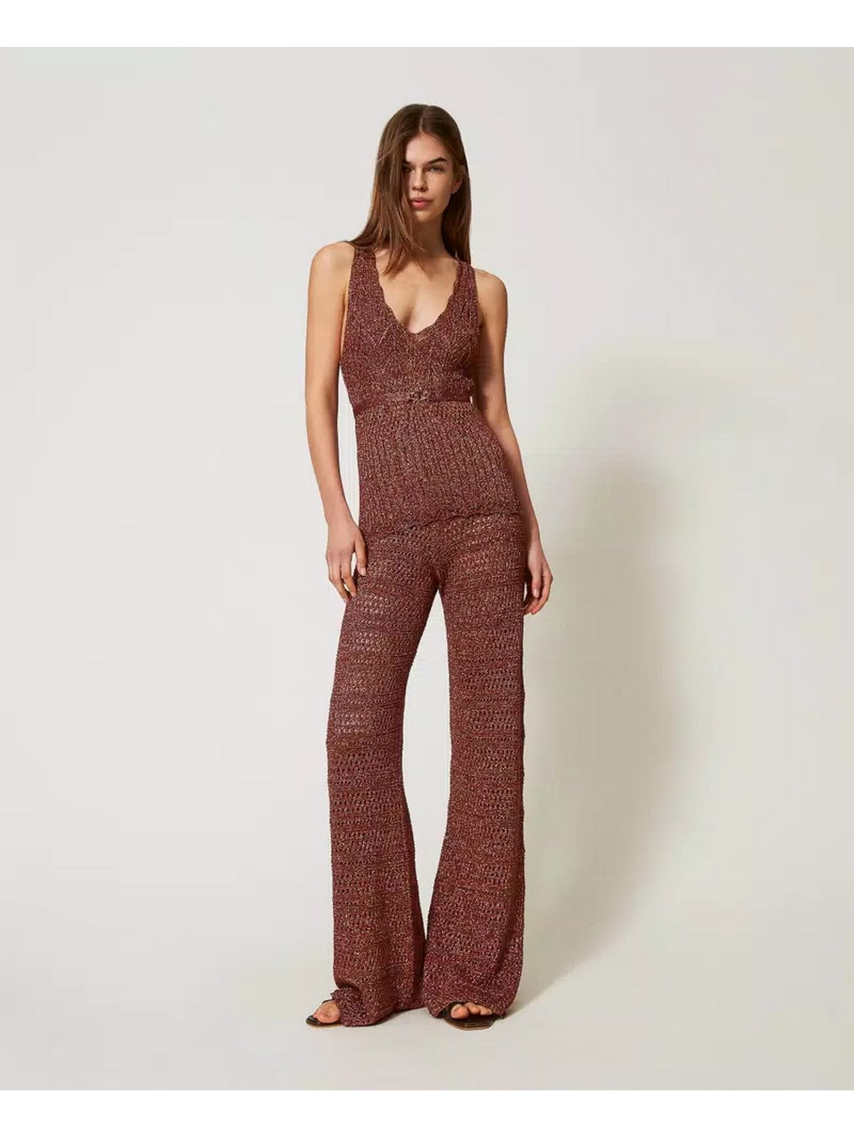 TWINSET Pantalone Donna 251TT3196 12450 Marrone