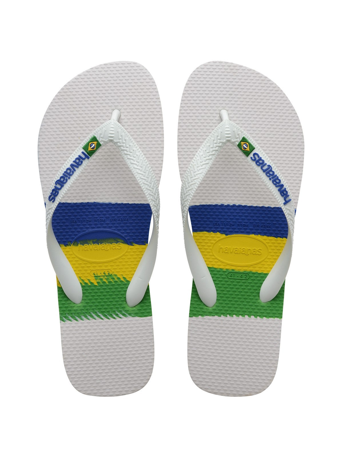 HAVAIANAS Infradito Unisex adulto Hav. Brasil Tech 4147239.0001 WHITE gioboutiqueweb