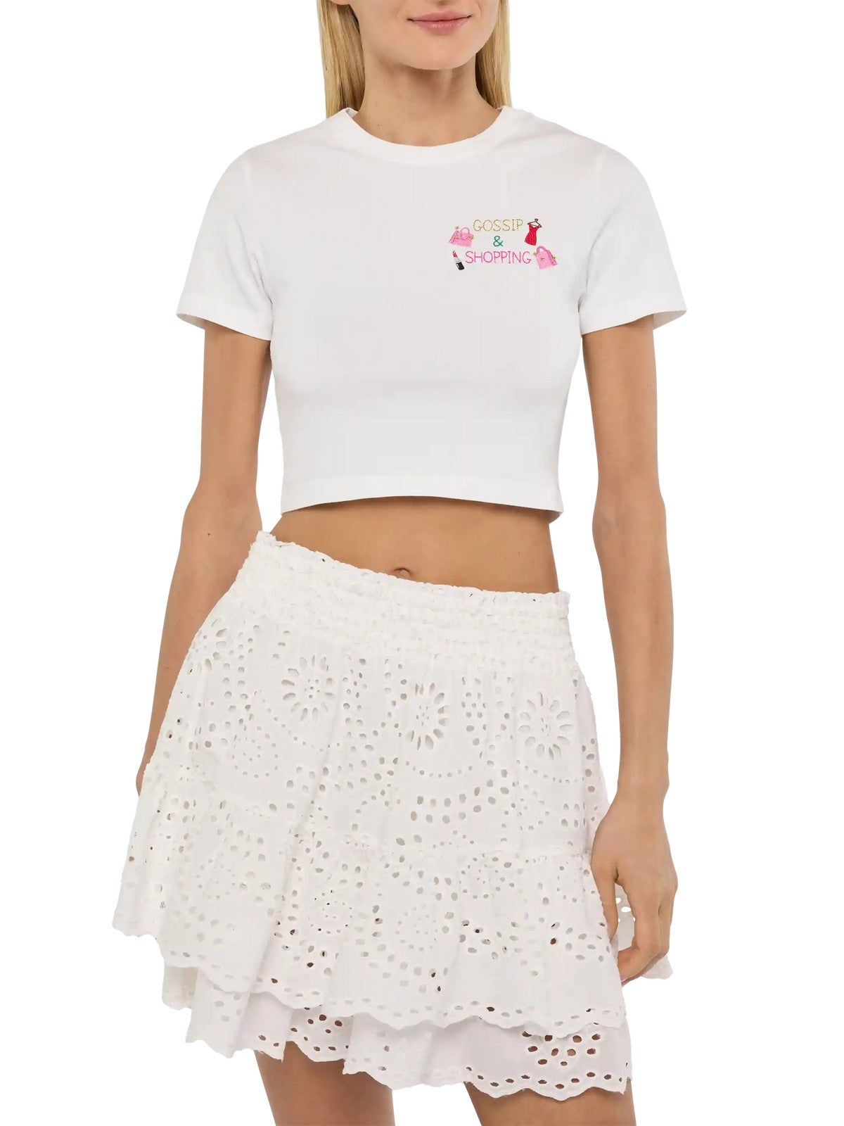 MC2 SAINT BARTH T-shirt Donna NIVES 06016H Bianco gioboutiqueweb