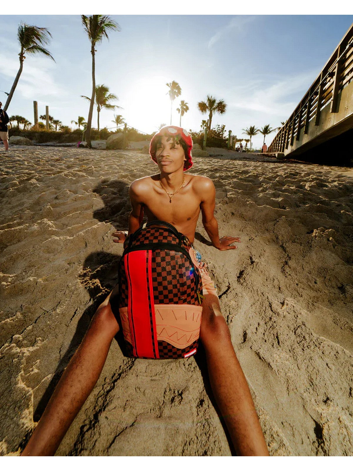 SPRAYGROUND Zaino Uomo HENNY RACEWAY UPDATE 910B5991NSZ Marrone gioboutiqueweb