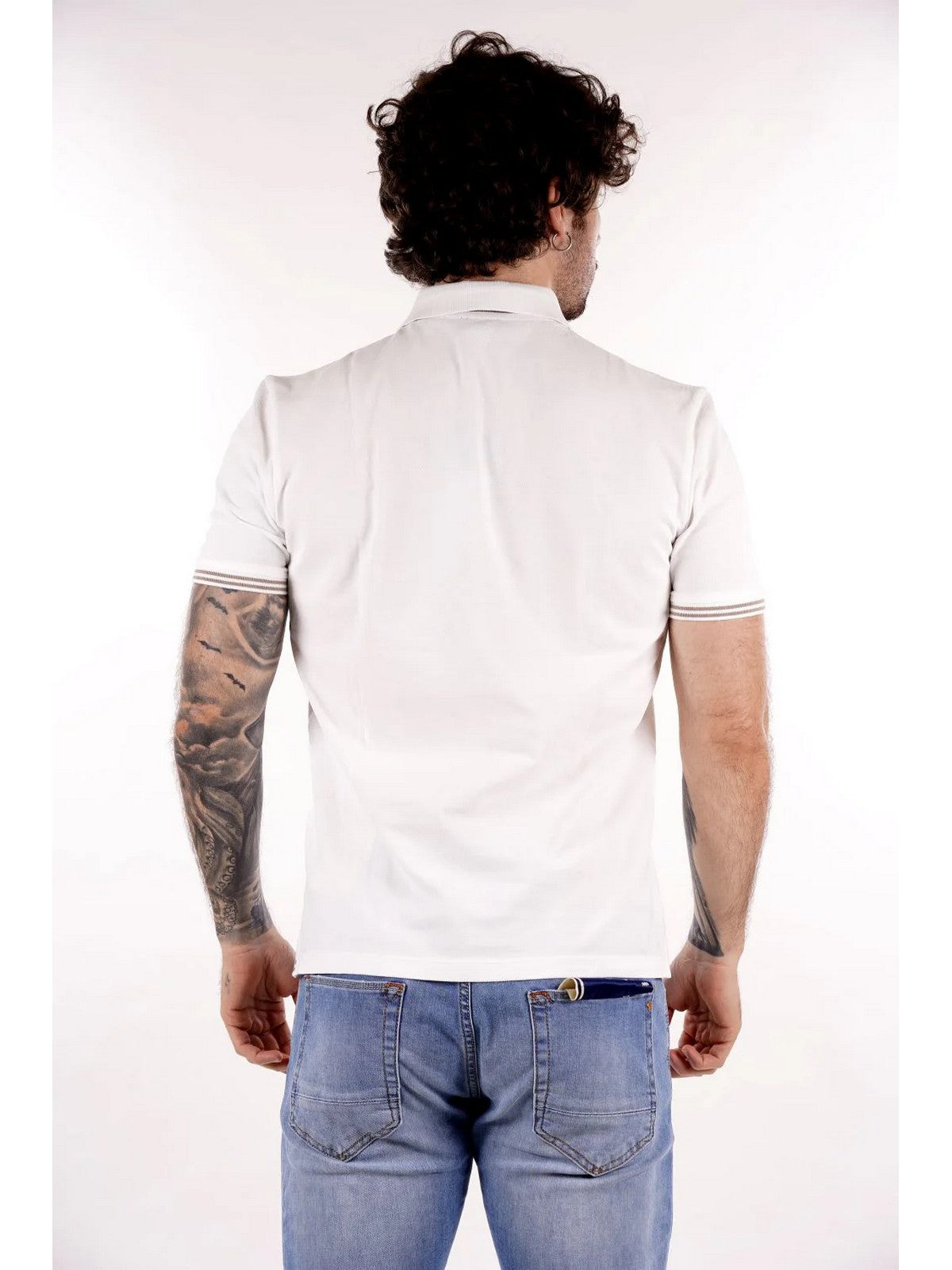 BLAUER Polo Uomo OAKLAND 25SBLUT02306 006801 100 BIANCO OTTICO gioboutiqueweb