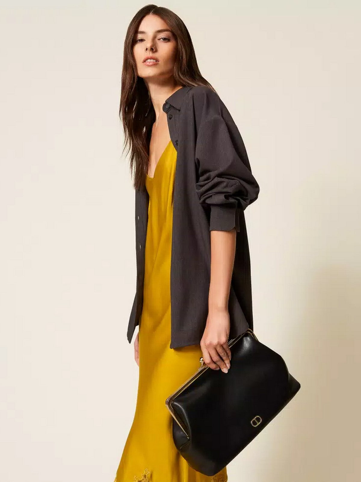 TWINSET Borsa Donna PASSEPARTOUT 252TD8330 00006 Nero