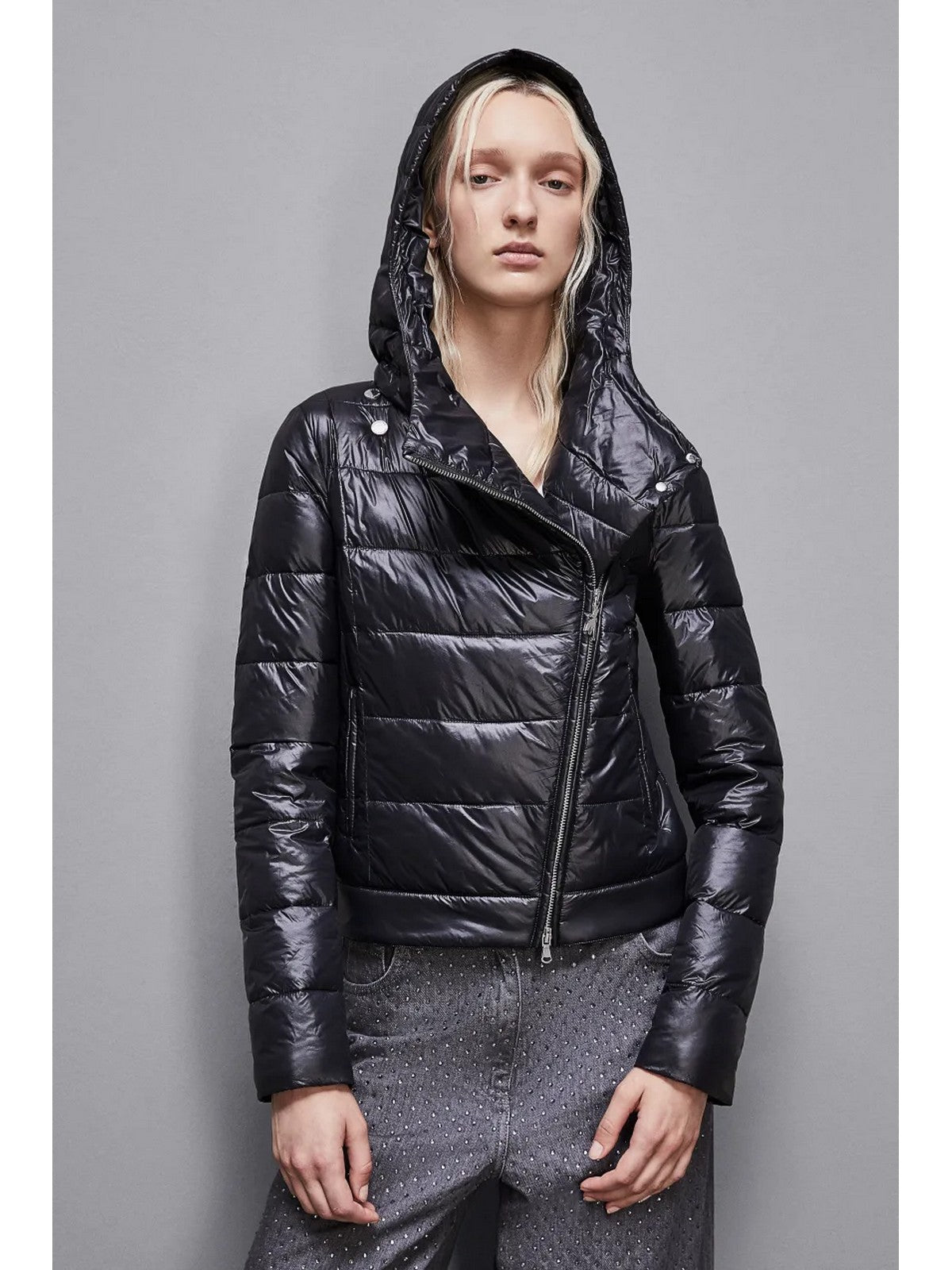 PATRIZIA PEPE Piumino Donna 8O0135 A503 K103 Nero gioboutiqueweb
