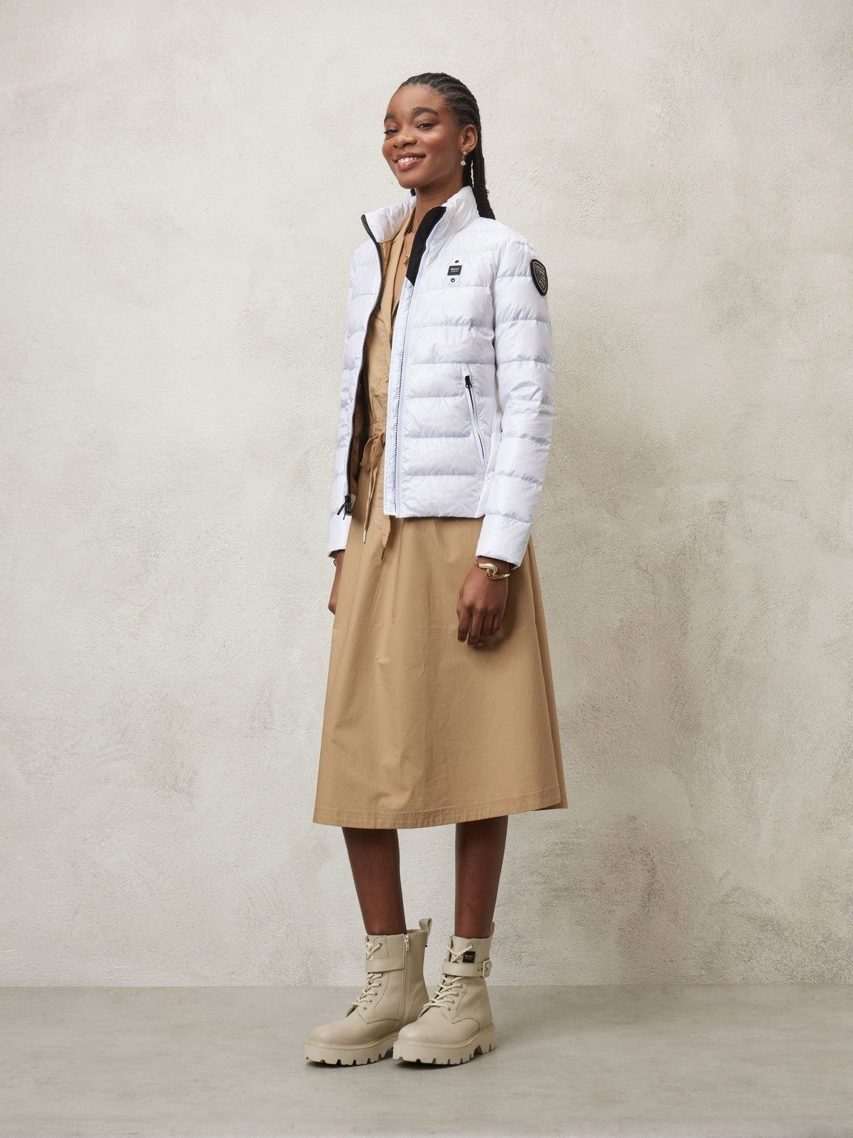 Blauer Duvet Frau 24SBLDC03050 005050 100 Weiß