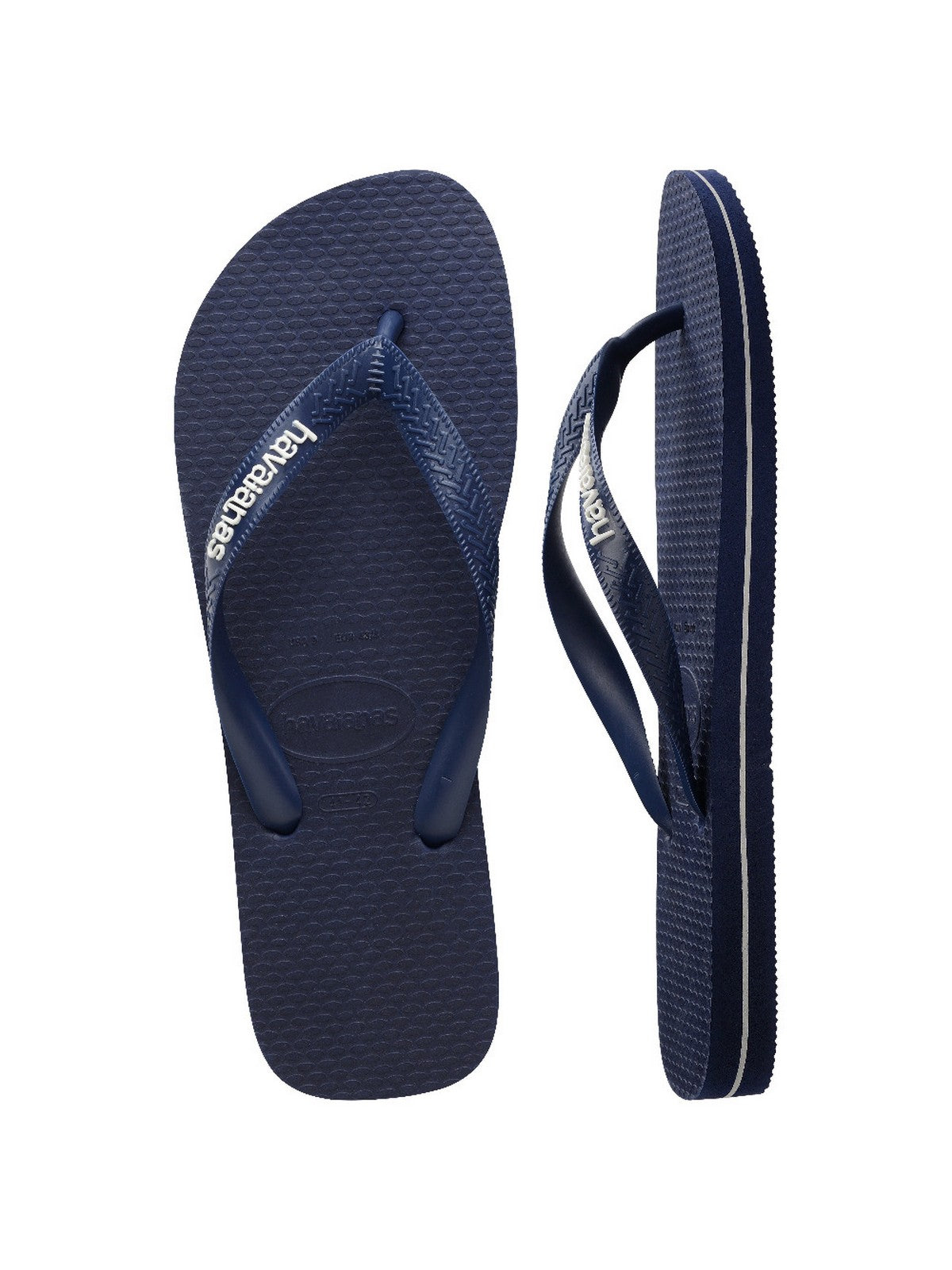 HAVAIANAS Infradito Uomo Hav. Top rubber Logo filette 4148756.0555 Blu gioboutiqueweb