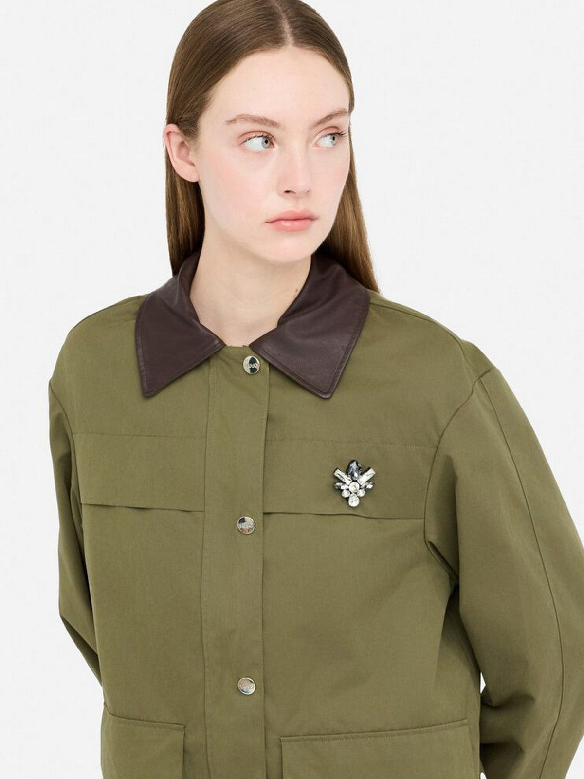 LIU JO WHITE Giubbino Donna MF5082T108A 90512 Mimetic