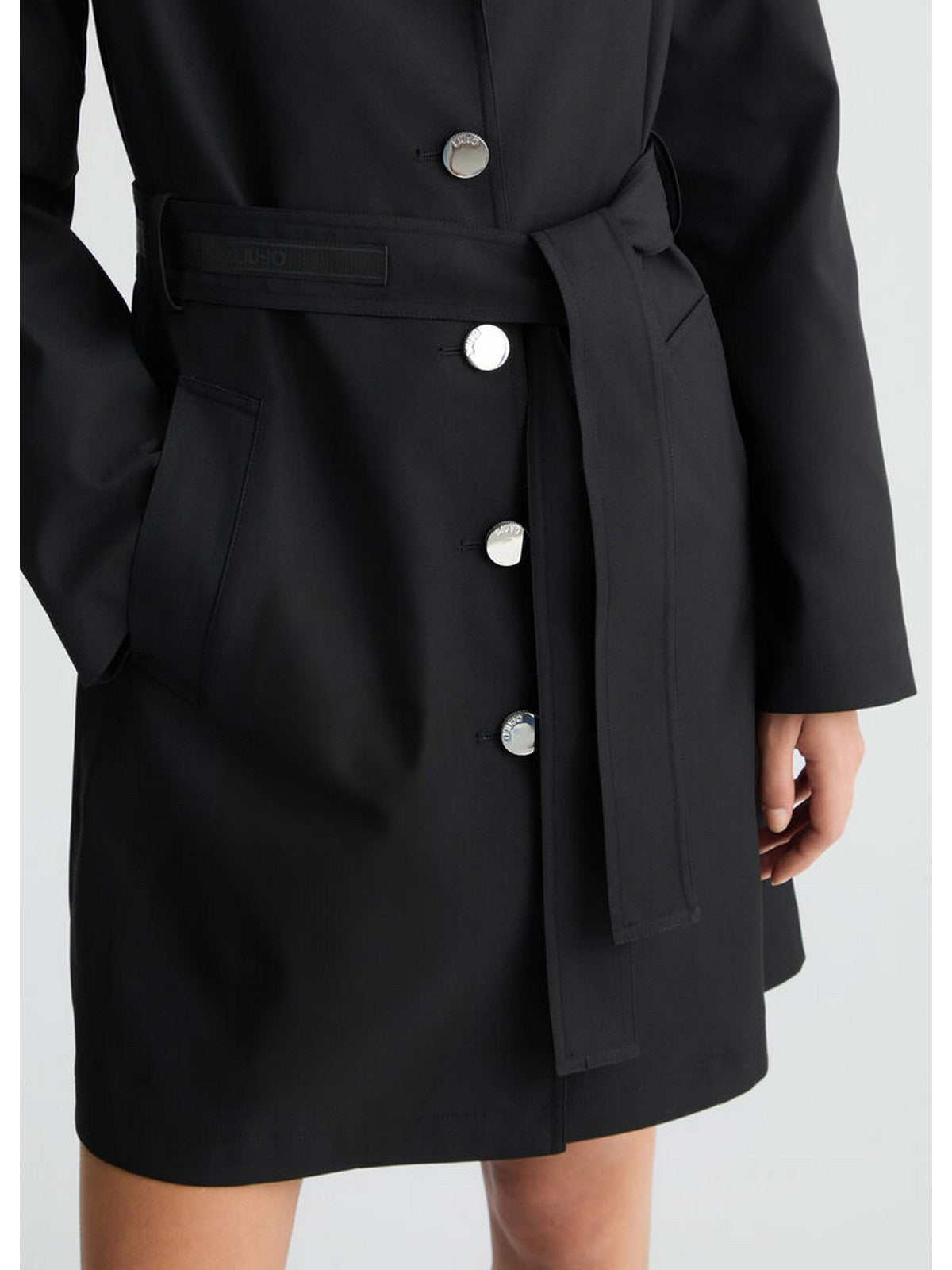 LIU JO WHITE Trench Donna WA5242T3929 M9520 Nero gioboutiqueweb