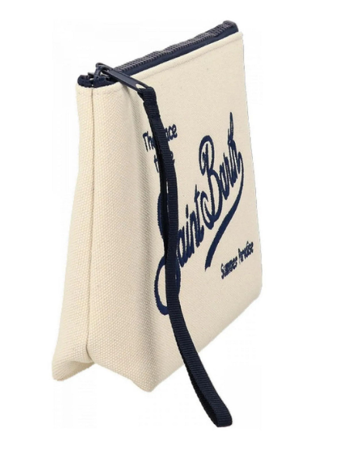 MC2 SAINT BARTH Pochette Unisex adulto ALINE CANVAS 00196L BIANCO