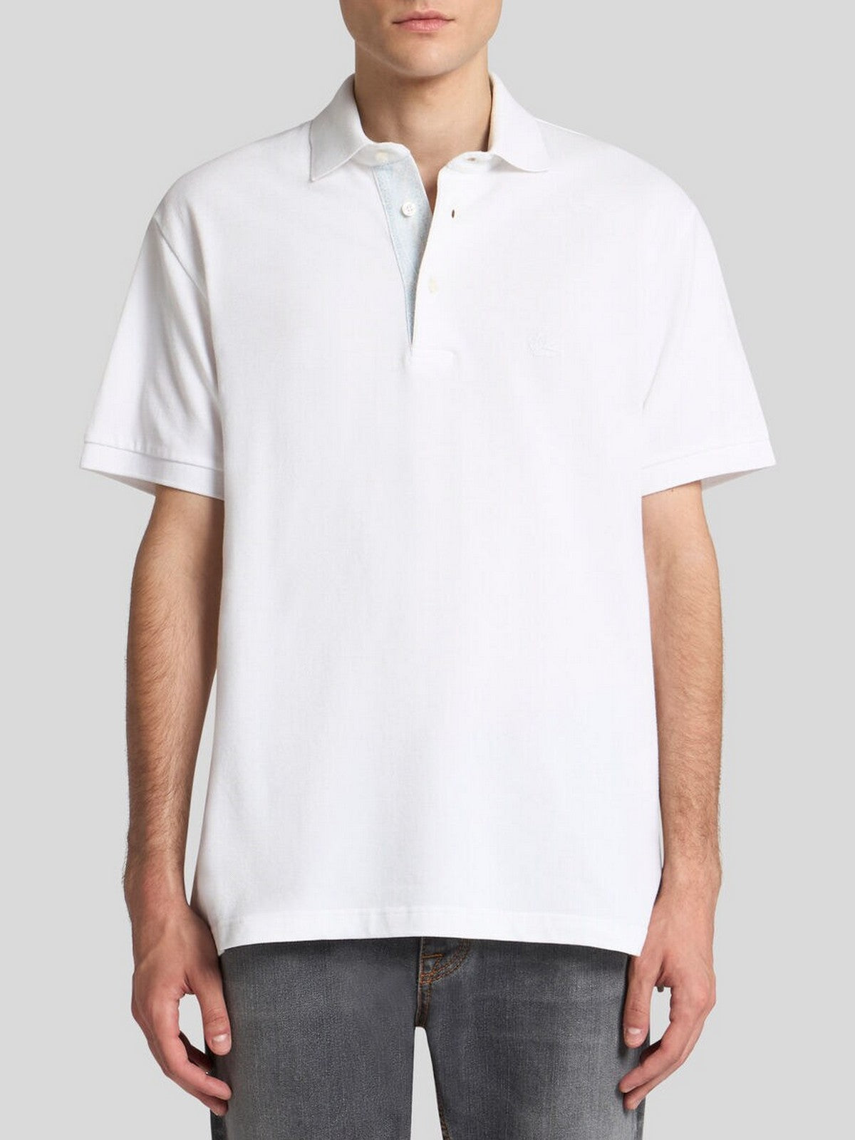ETRO Polo Uomo POLO ROMA PRINTED DETAILS MRMD0005 AC274 W0800 Bianco