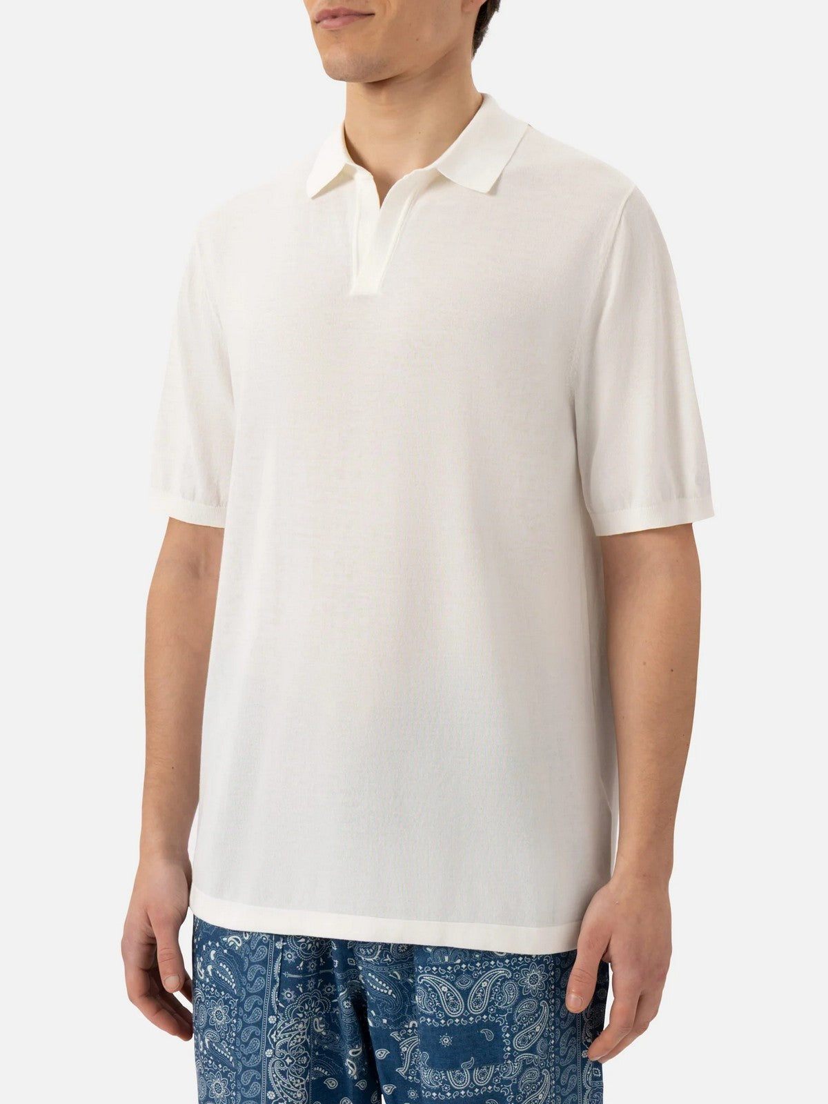 MC2 SAINT BARTH Polo Uomo SLOAN 00136H Bianco gioboutiqueweb