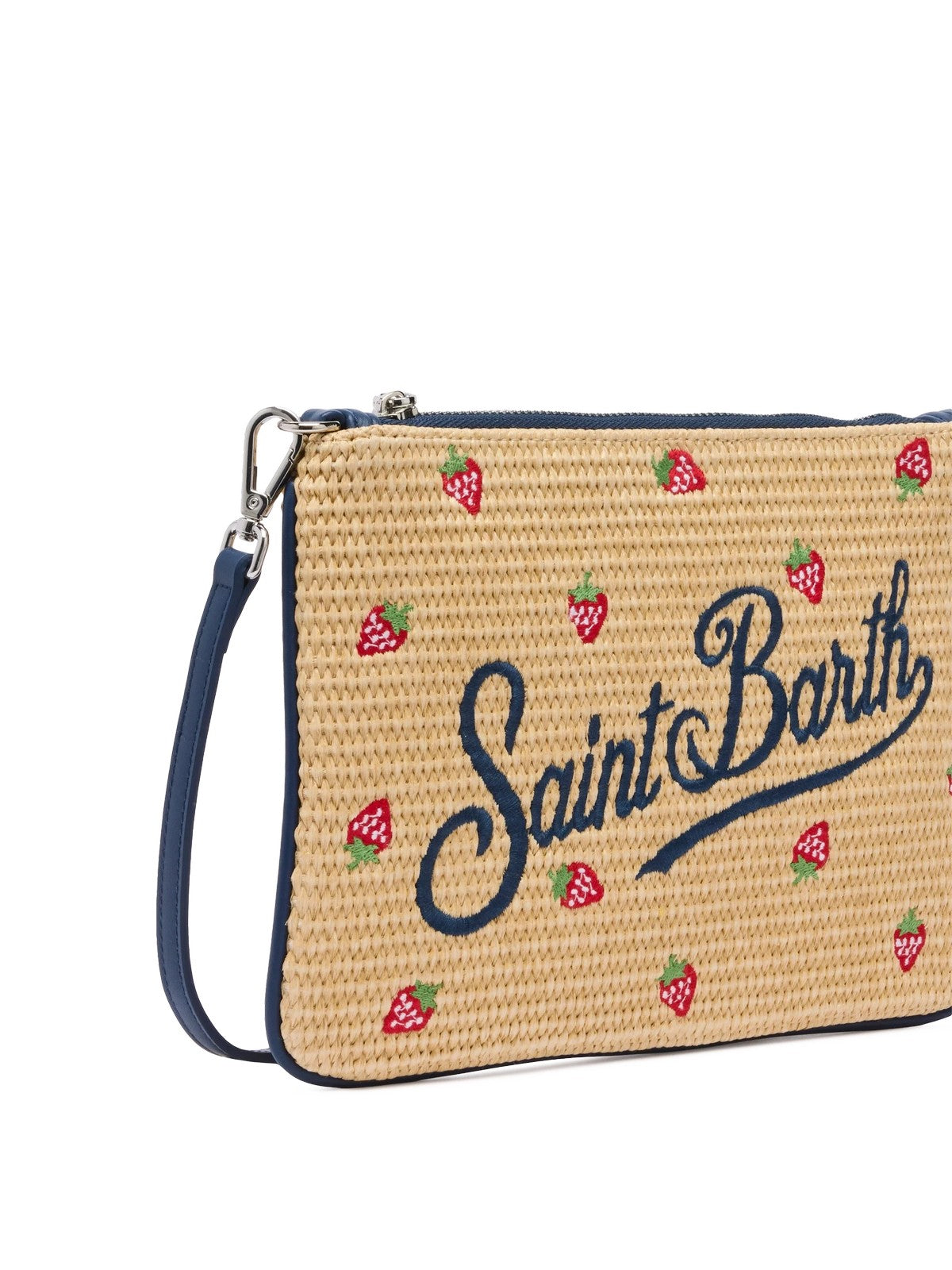 MC2 SAINT BARTH Pochette Donna PARISIENNE STRAW 00180H STRAWBERRY 41 EMB gioboutiqueweb