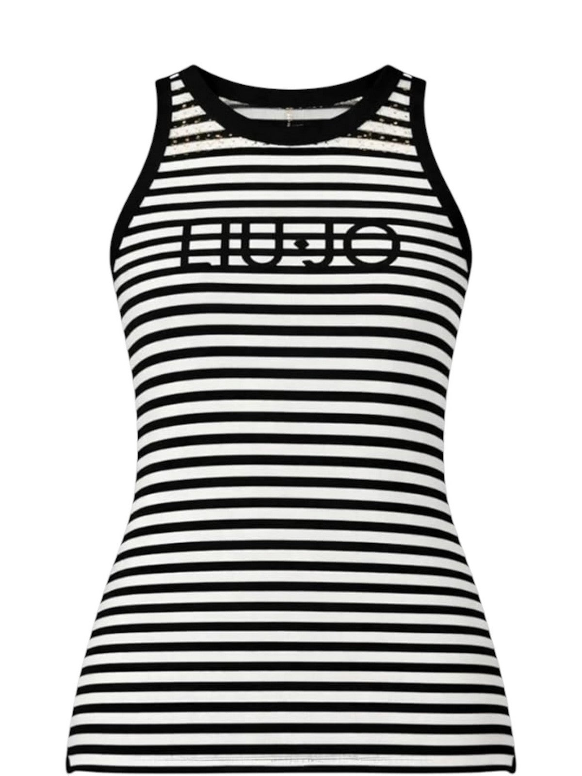 LIU JO BEACHWEAR Canotta Donna VA6102J3908 09096 NERO/BIANCO