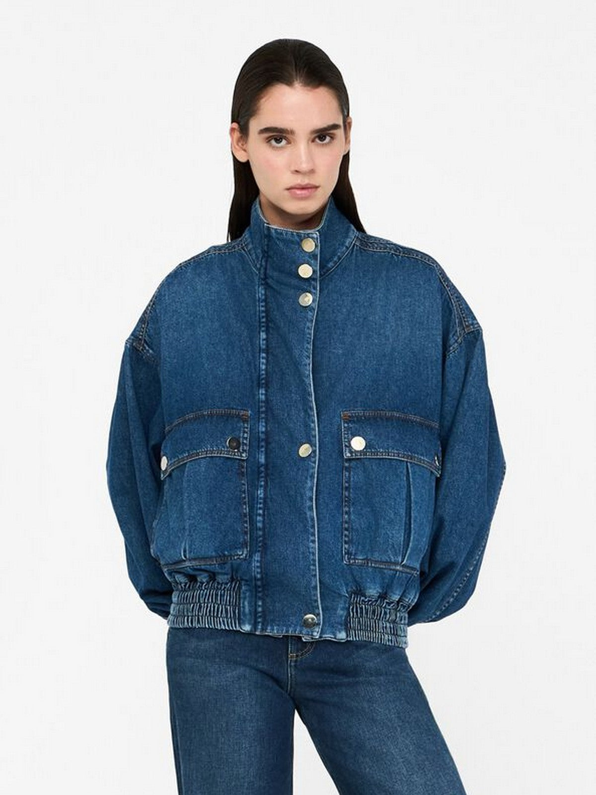 LIU JO BLACK Giubbino Donna CF5139D5026 77122 Den.Blu lav.medio