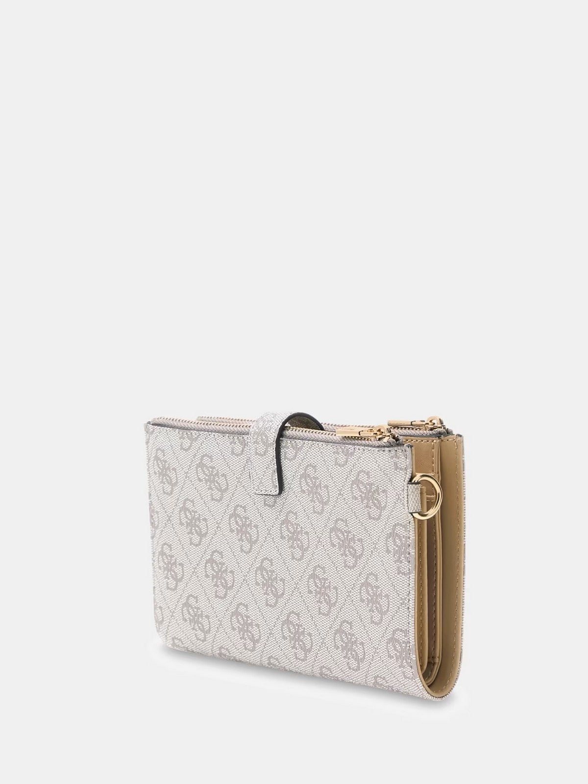 GUESS Portafoglio Donna LAUREL II SLG DBL ZIP ORGNZR SWSG74 59157 DKO DARK TAUPE LOGO