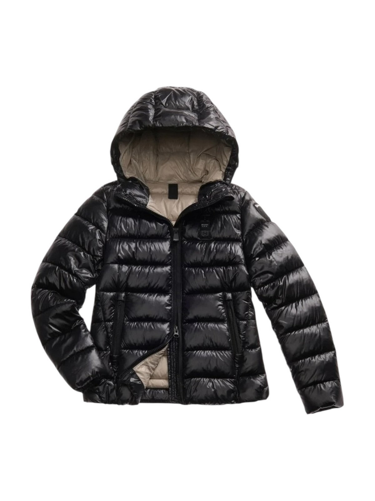 BLAUER Piumino Donna CAROLL 25WBLDC02072 006648 999EI NERO interno BEIGE 301