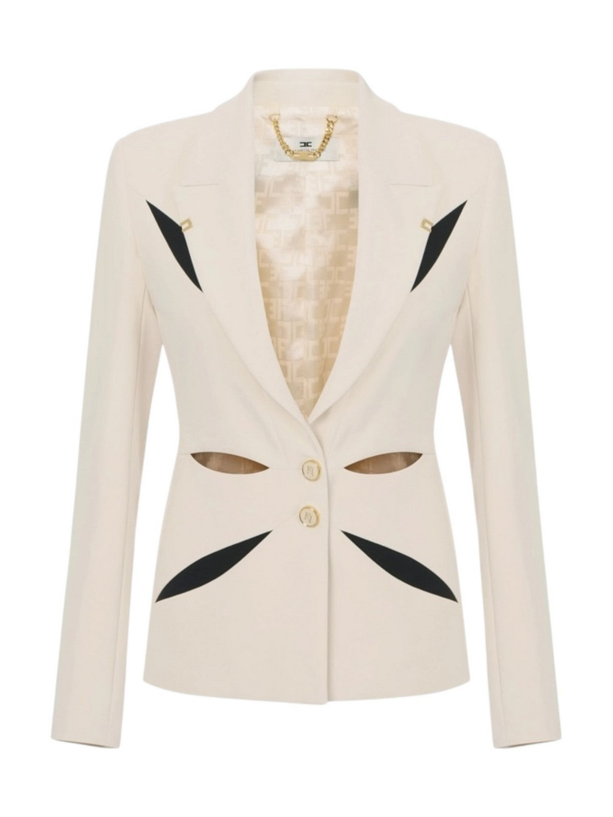 ELISABETTA FRANCHI Giacca Donna GI19861E2 E84 BURRO/NERO