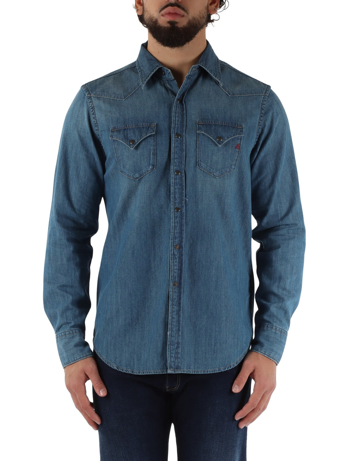 REPLAY Camicia Uomo M4023T00026C94A 009 MEDIUM BLUE