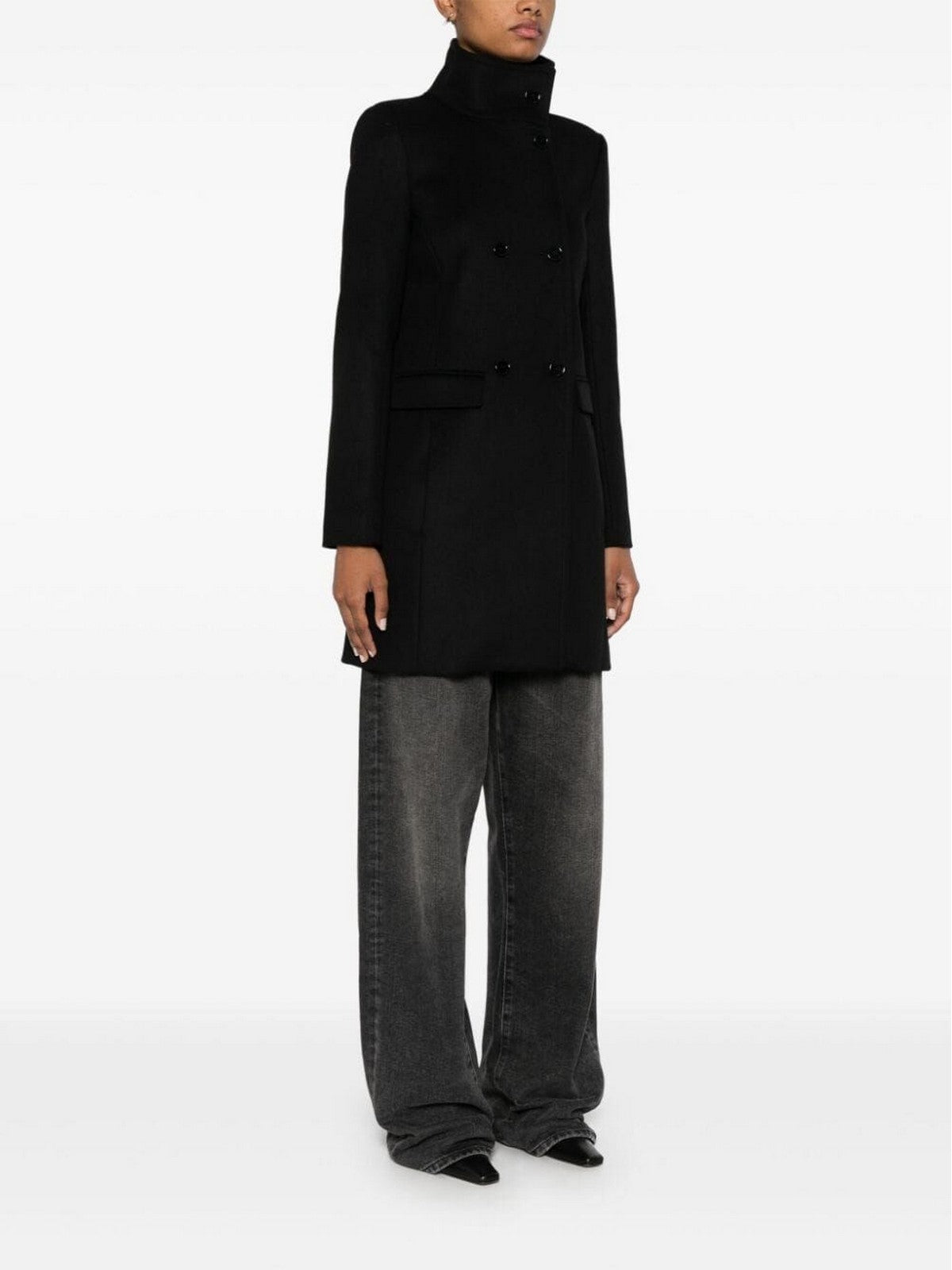 PATRIZIA PEPE Cappotto Donna 2O0168 A171 K103 Nero gioboutiqueweb