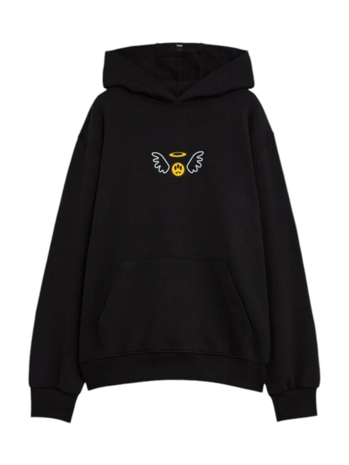 BARROW Felpa Uomo HOODIE UNISEX F4BWUAHS087 110 Nero gioboutiqueweb