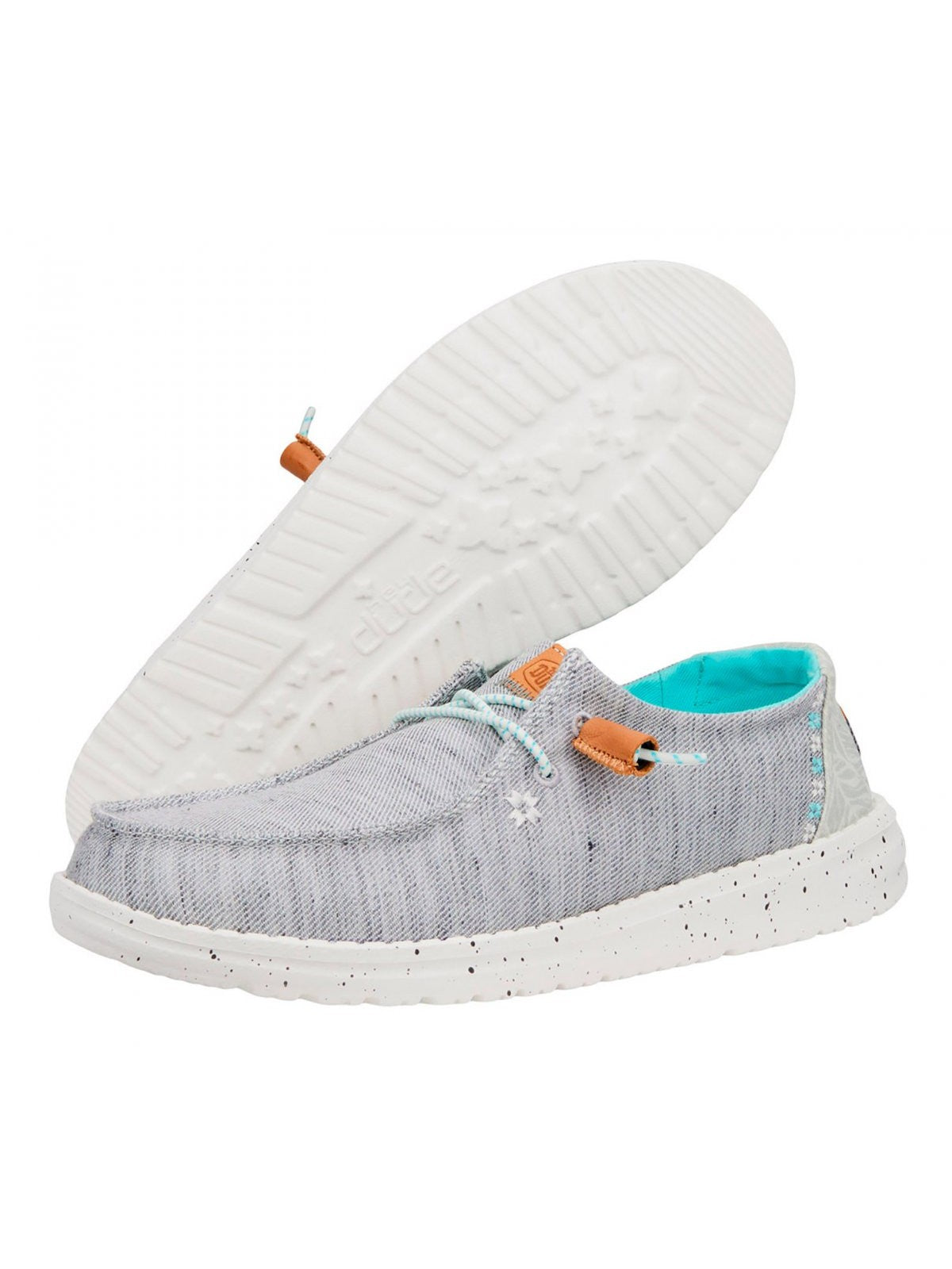 HEY DUDE Mocassino Donna Wendy Heathered Slub HD.40753 030 Grigio gioboutiqueweb