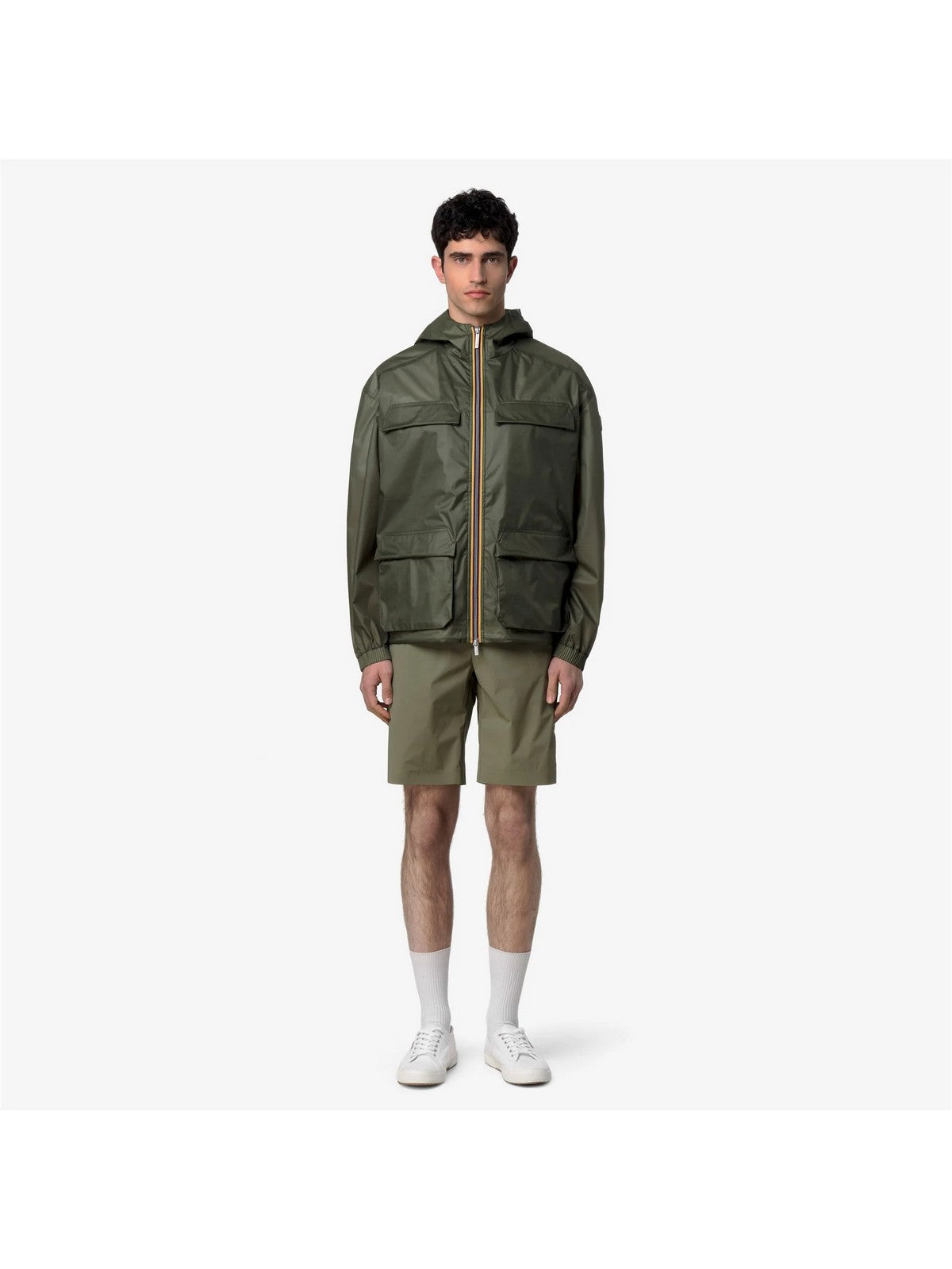 K-WAY Giubbino Uomo CLAD EXTRA LIGHT 3L K3134GW V15 Green Lichen