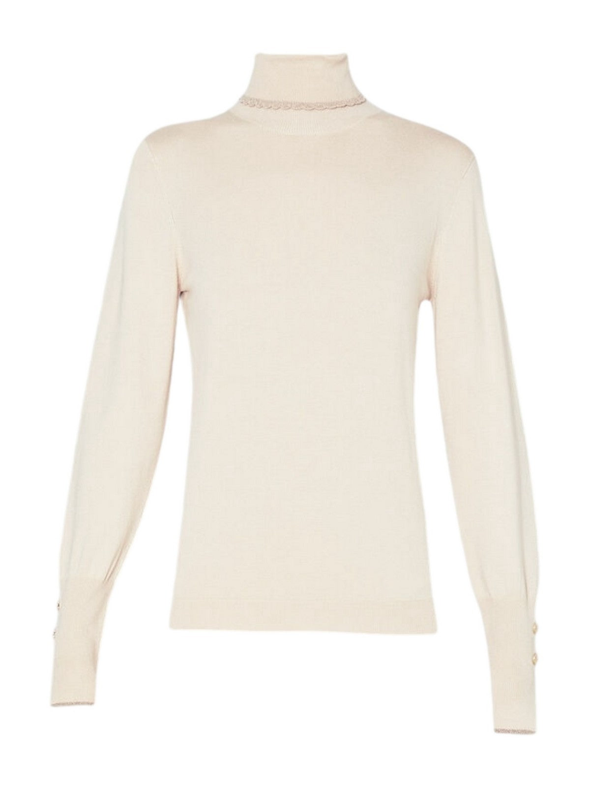 LIU JO WHITE Maglione dolcevita Donna WF4008MS49I X0623 Beige gioboutiqueweb