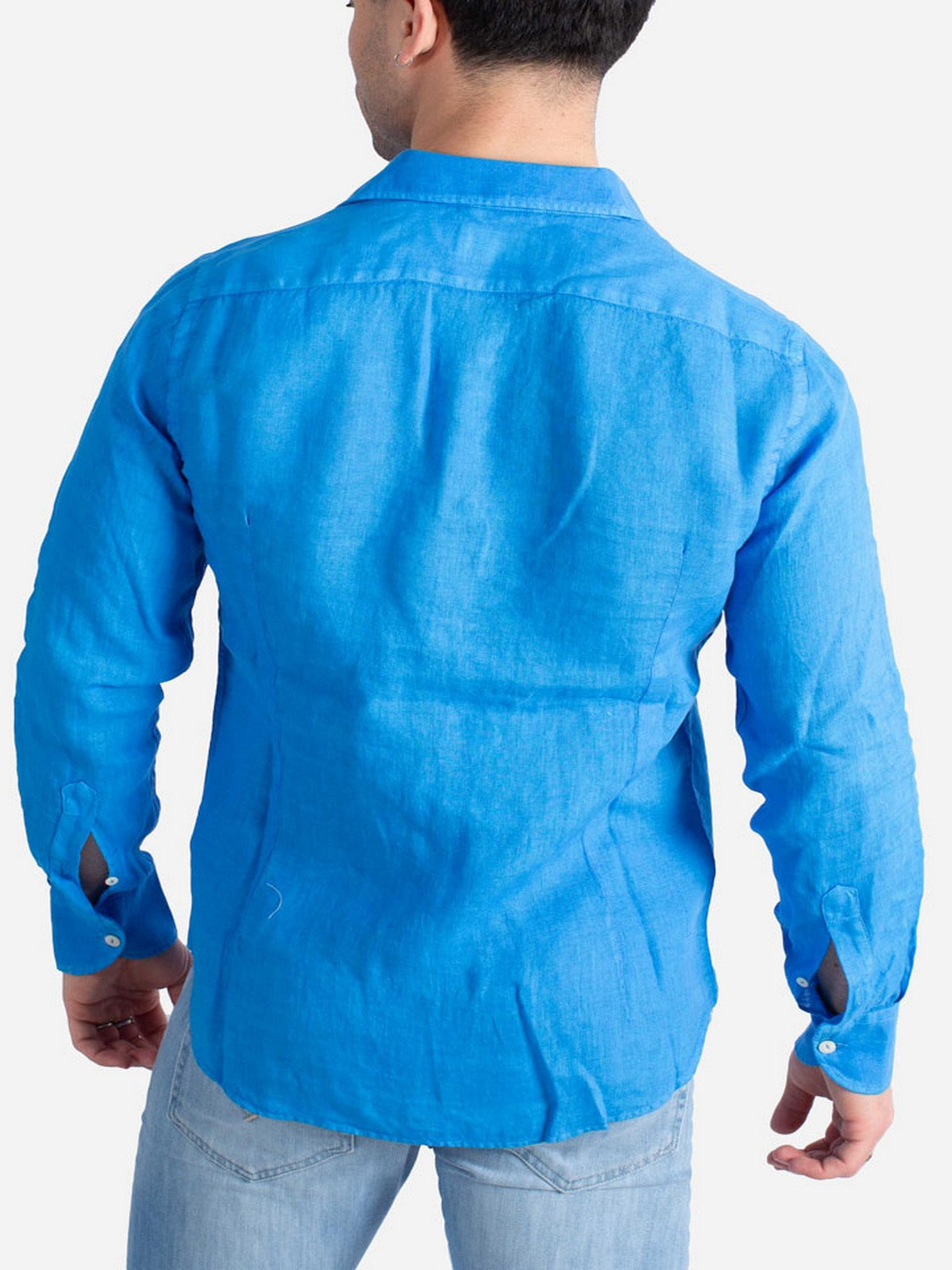 MC2 SAINT BARTH Camicia Uomo PAMPLONA 01307F Blu gioboutiqueweb