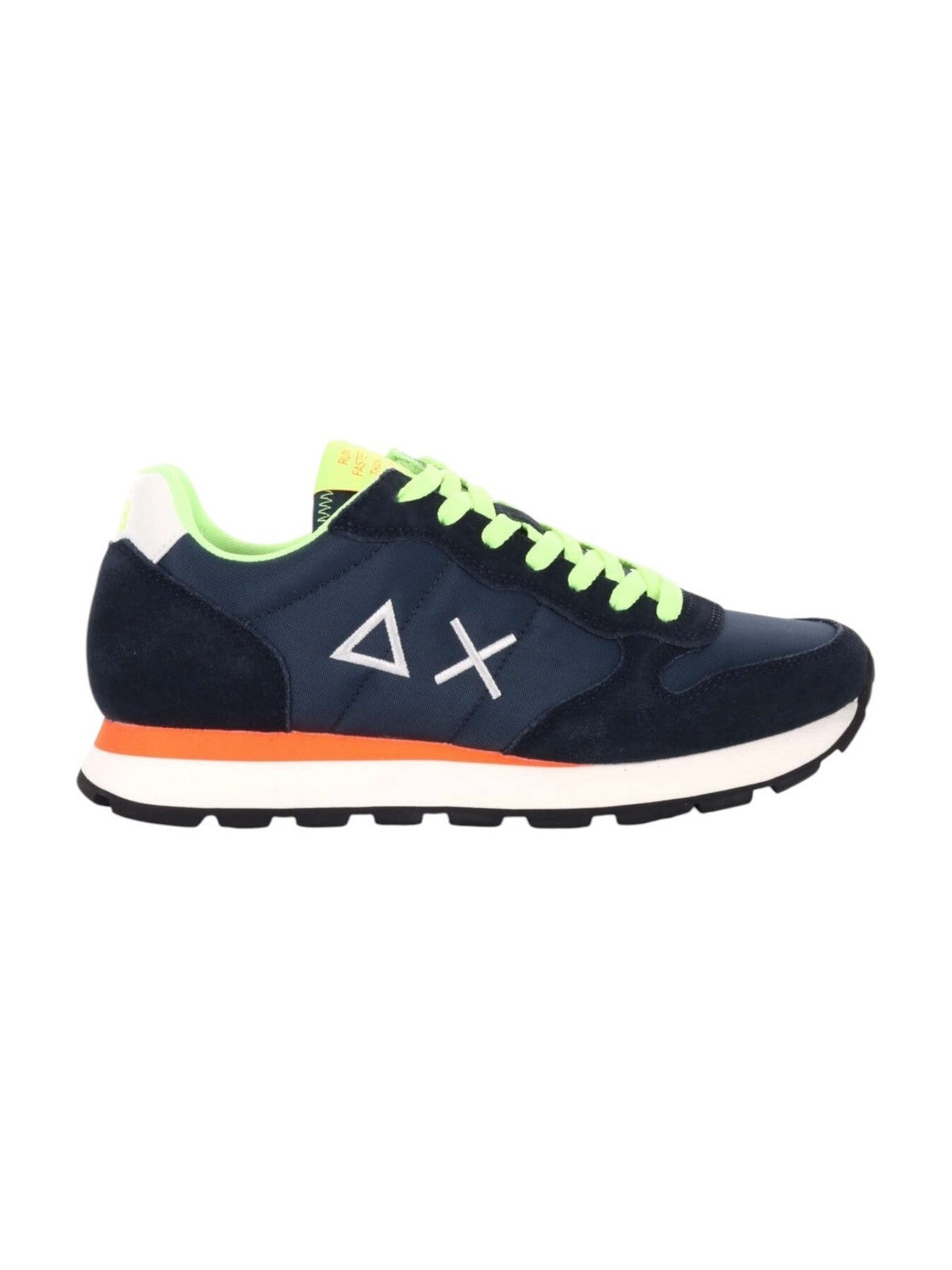 SUN68 Sneaker Uomo Tom fluo Z35102 07 Blu gioboutiqueweb
