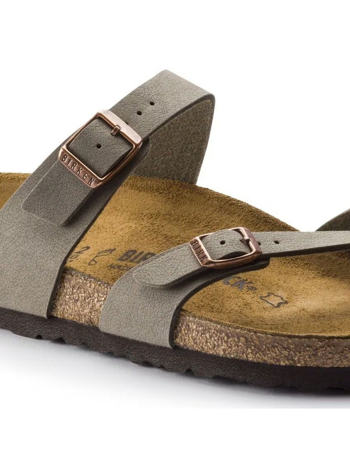 BIRKENSTOCK Sandalo Unisex adulto Mayari stone, Birkibuc 071071 Grigio gioboutiqueweb