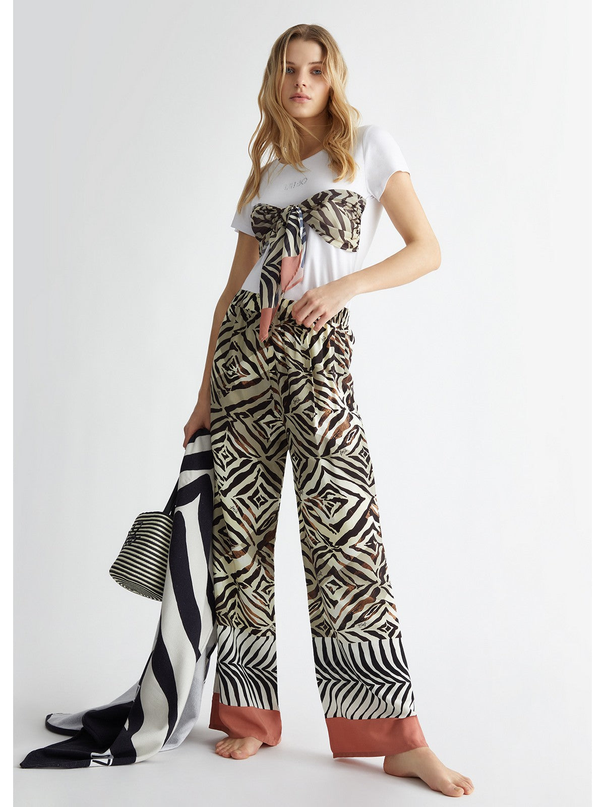 LIU JO BEACHWEAR Pantalone Donna VA4063TS056 N9076 Marrone