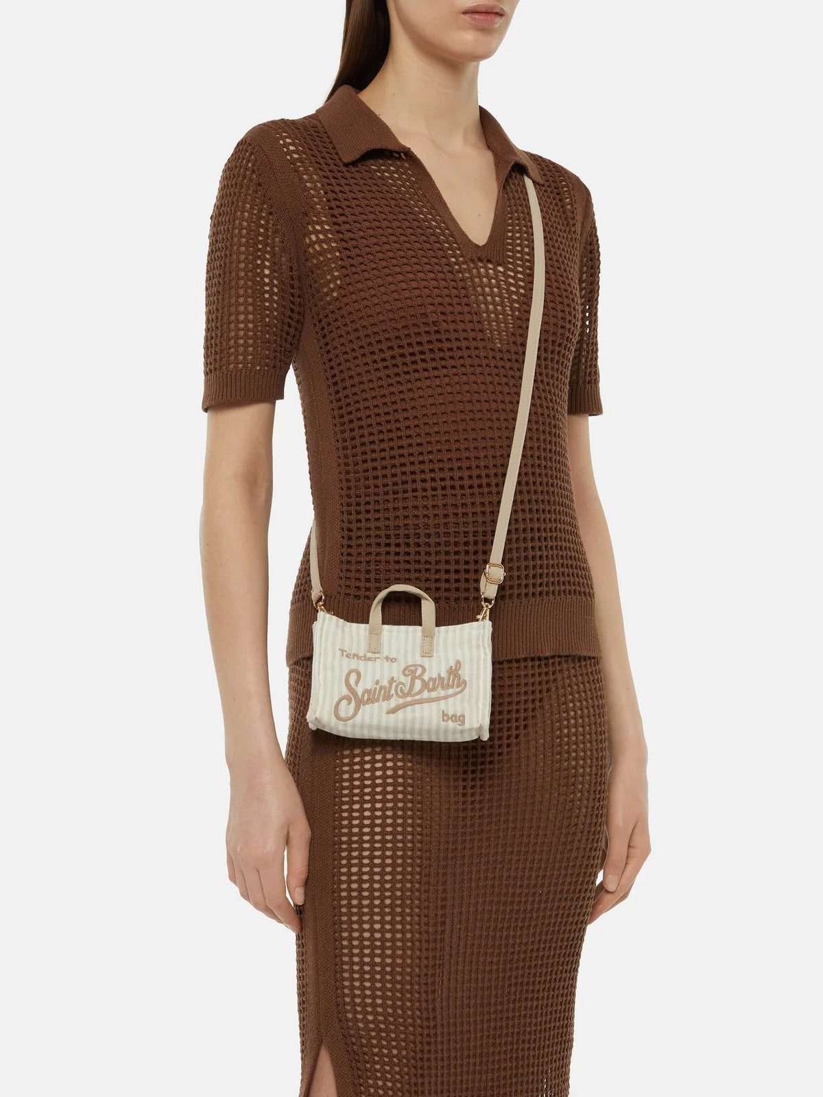 MC2 SAINT BARTH Pochette Donna PHONE BAG 00131H Beige gioboutiqueweb