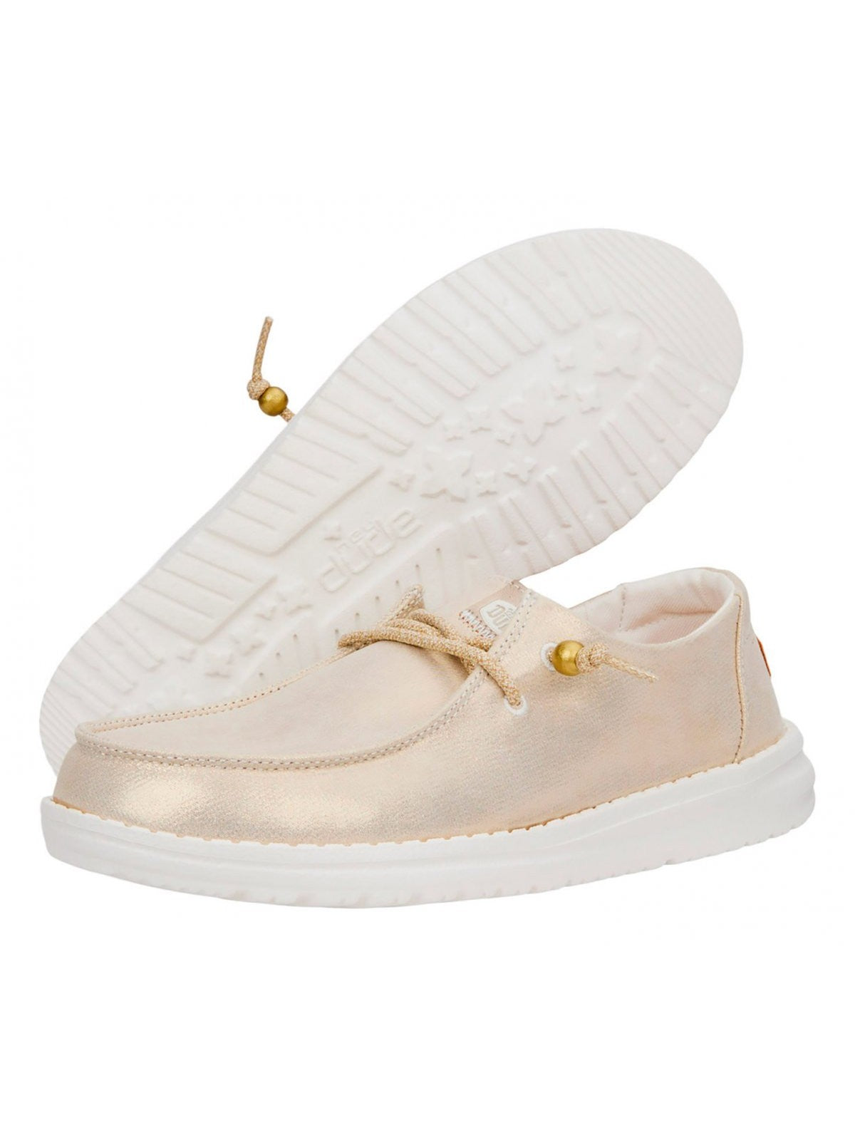 HEY DUDE Mocassino Donna Wendy Metallic Shine HD.40903 710 Oro gioboutiqueweb