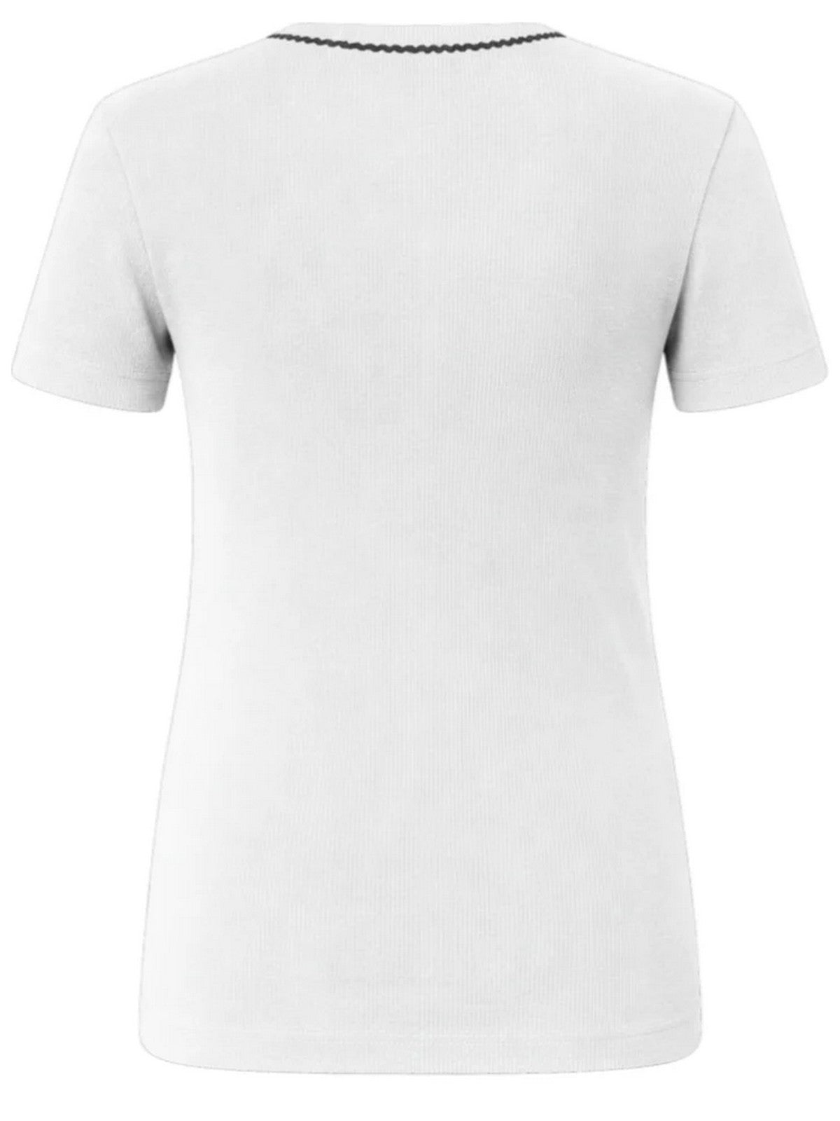PINKO T-shirt Donna BRUGHERIO T-SHIRT COSTINA LOGO 106815-A3AL ZZ1 BIANCO/NERO