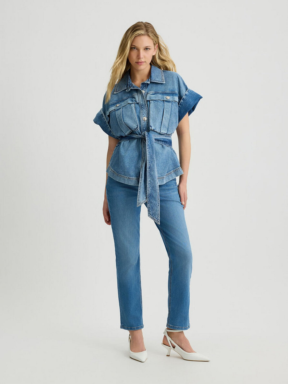 LIU JO BLUE DENIM Giubbino Donna UA5192D4990 78841 Blu gioboutiqueweb