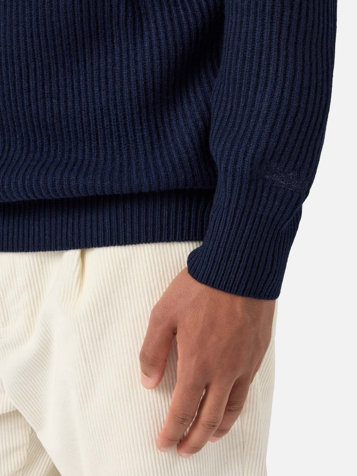 Mc2 Saint Barth Men Men's Downing Wool 00063i 62 Night Blue