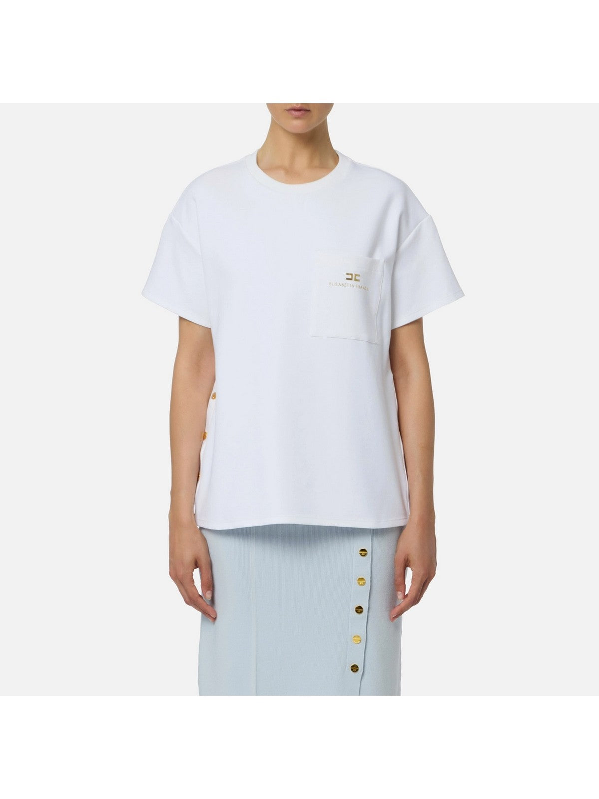 ELISABETTA FRANCHI T-shirt Donna MA02756E2 270 GESSO
