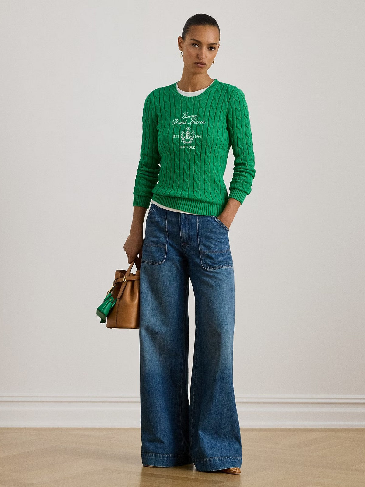 LAUREN RALPH LAUREN Maglia Donna RINETT-LONG SLEEVE-PULLOVER 200P03508 002 STEM