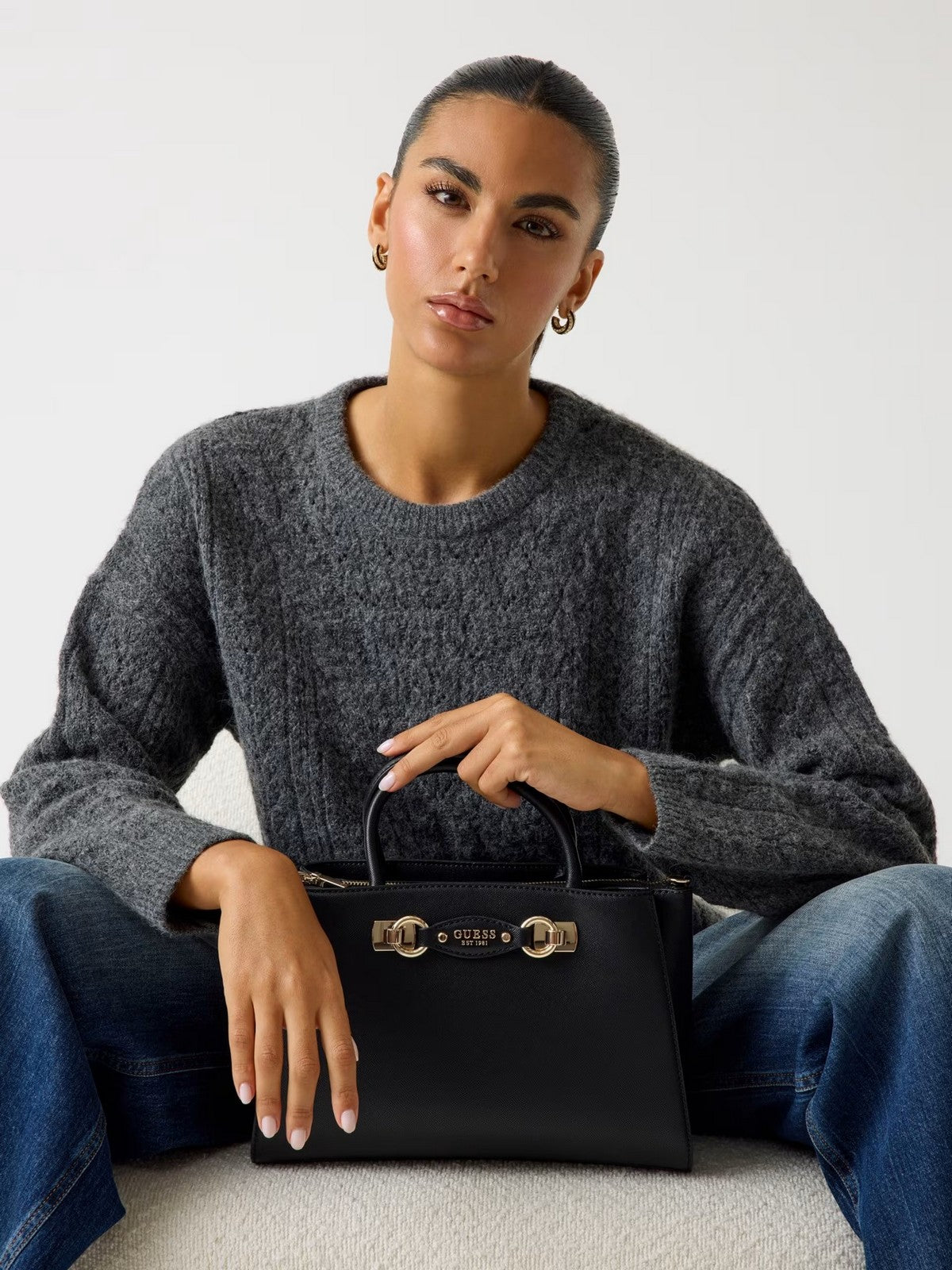 GUESS Borsa Donna MIMINA GIRLFRIEND SATCHEL HWBG80 15060 BLA BLACK