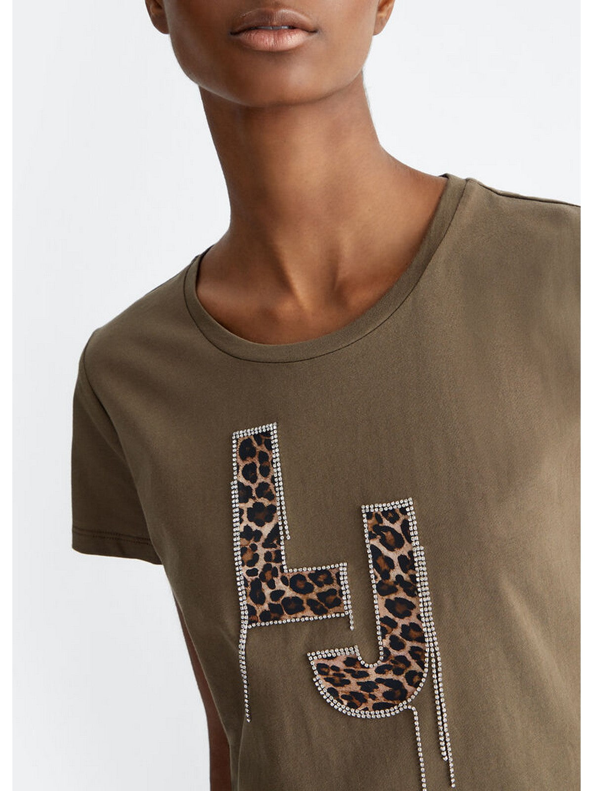 LIU JO WHITE T-Shirt e Polo Donna MA4066J5904 N9391 Verde gioboutiqueweb