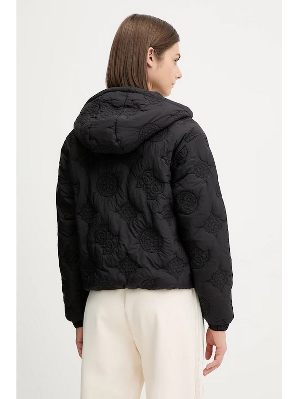 GUESS SPORT Piumino Donna V5YL03 WHEB2 FJ87 PEONY QUILTED BLACK