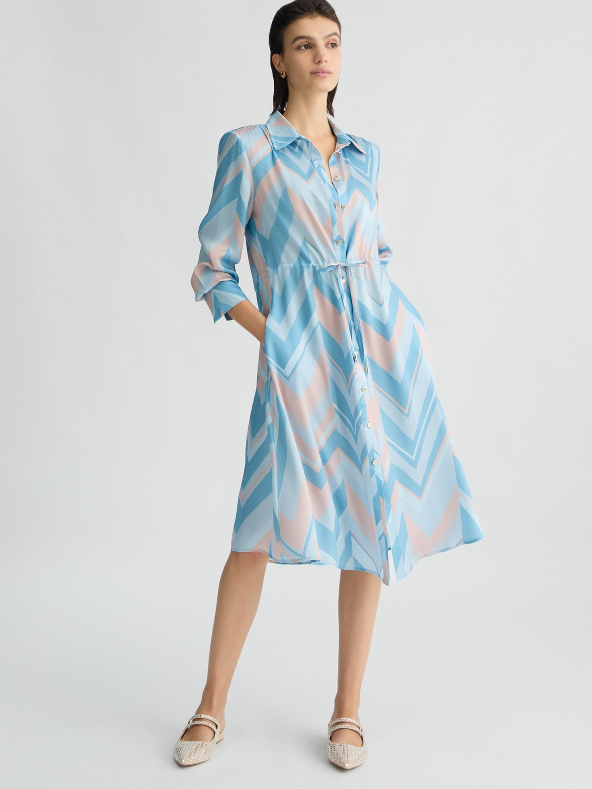 LIU JO BLACK Abito Donna CA5351TS531 M9314 Blu gioboutiqueweb