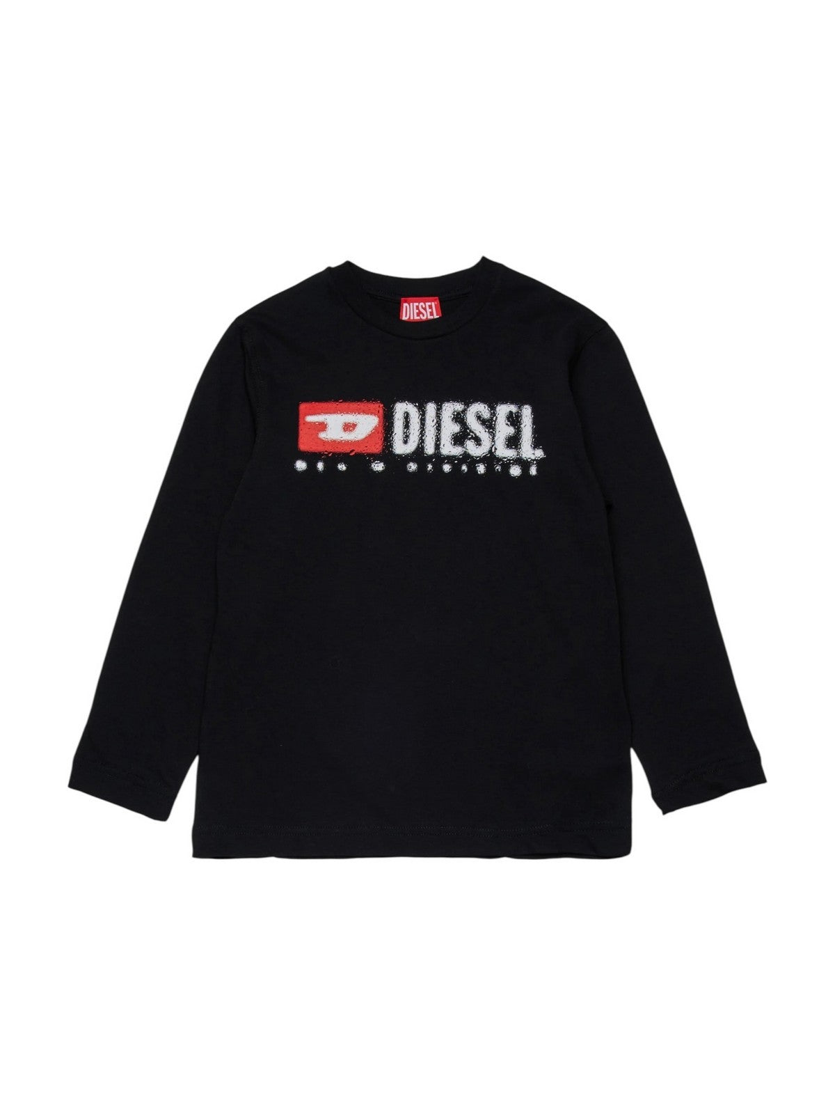 Diesel t-shirt children and teenagers j02474 00yi9 k900 black